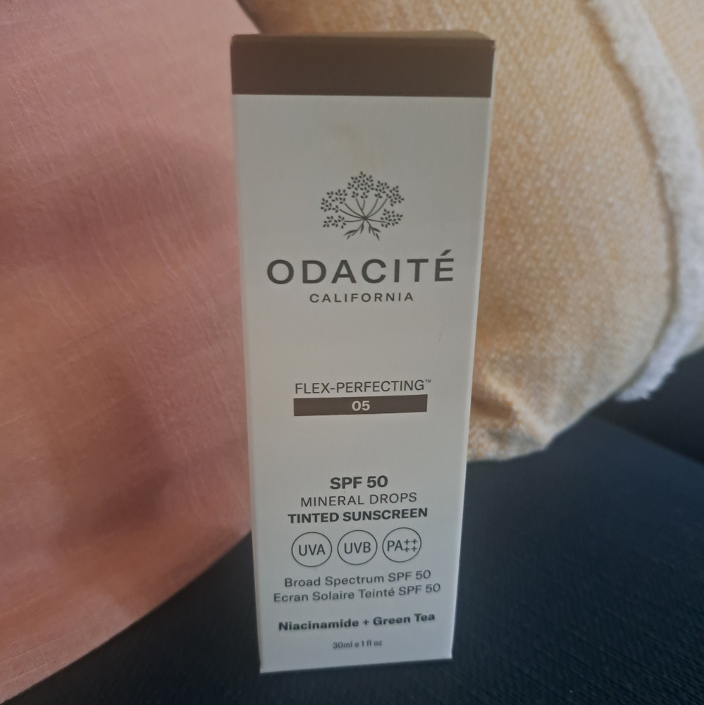 NEW IN BOX Odacité SPF 50 Tinted Mineral Drops Flex-Perfecting Sunscreen Shade 5
